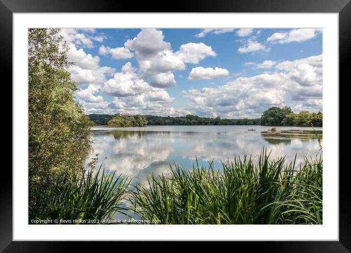 Little Marlow Lakes Country Park Framed Mounted Print by Kevin Hellon