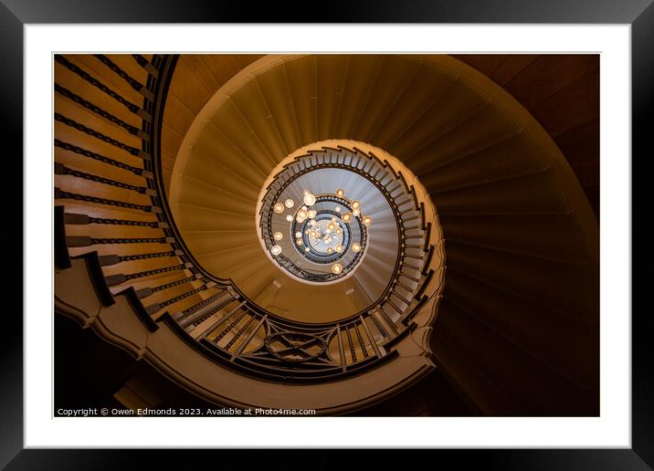 The Golden Staircase Framed Mounted Print by Owen Edmonds