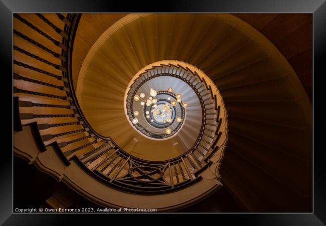 The Golden Staircase Framed Print by Owen Edmonds