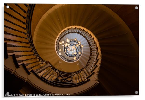 The Golden Staircase Acrylic by Owen Edmonds