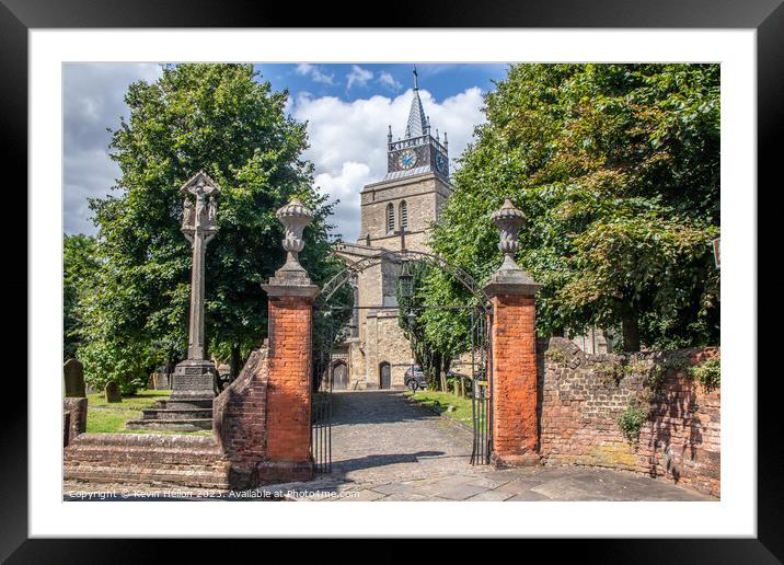 St Marys Church, Aylesbury Old Town Framed Mounted Print by Kevin Hellon