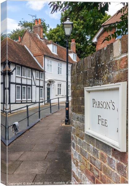 Parsons Fee, Old Aylesbury Canvas Print by Kevin Hellon