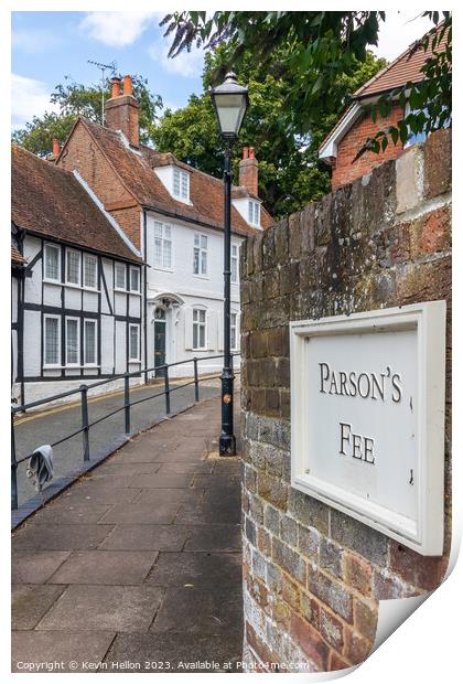 Parsons Fee, Old Aylesbury Print by Kevin Hellon