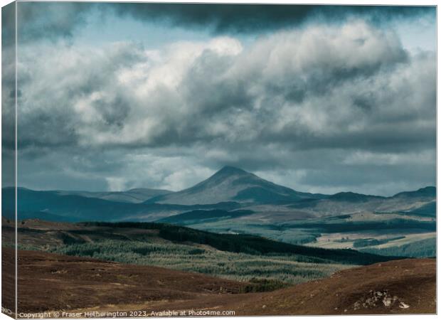 Schiehallion from Afar Canvas Print by Fraser Hetherington