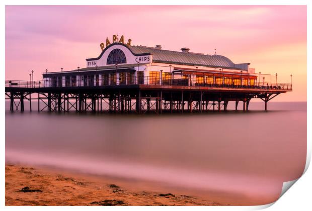 Cleethorpes Pier Long Exposure Print by Tim Hill