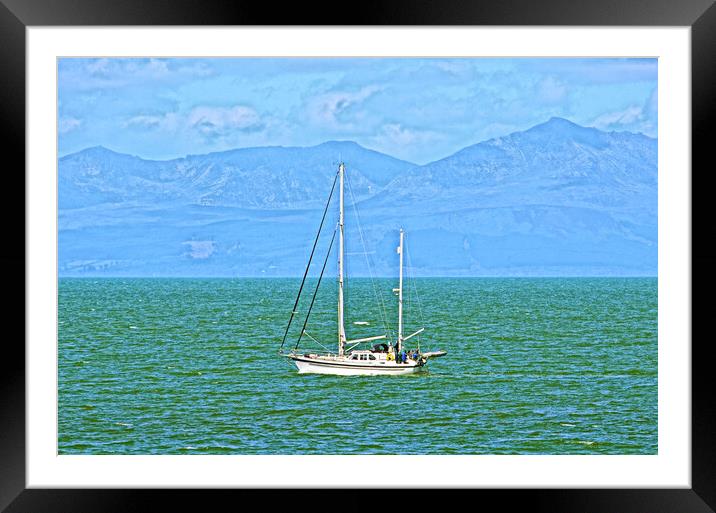 The green seas of the??? Firth of Clyde Framed Mounted Print by Allan Durward Photography