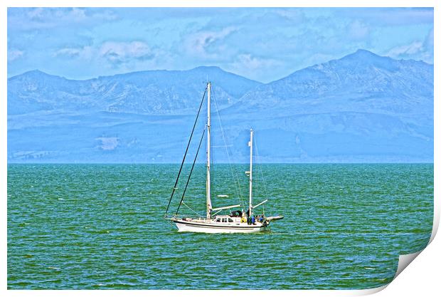 The green seas of the??? Firth of Clyde Print by Allan Durward Photography