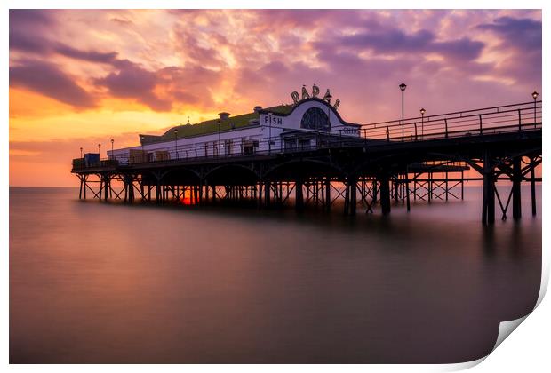 Cleethorpes Pier Lincolnshire Coast Print by Tim Hill