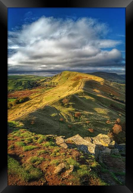 The Great Ridge, Derbyshire, Peak District Framed Print by Darren Galpin