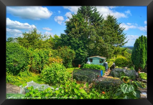 The Crich Garden. Framed Print by 28sw photography
