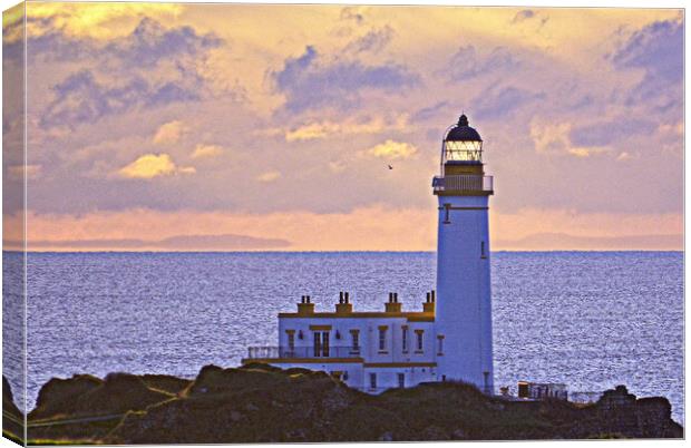 Turnberry lighthouse at sunset Canvas Print by Allan Durward Photography
