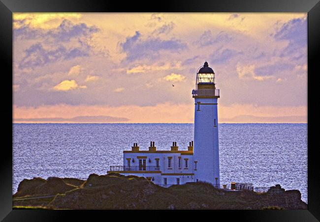 Turnberry lighthouse at sunset Framed Print by Allan Durward Photography