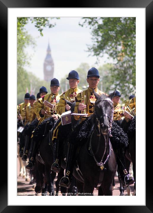 Harmonious Cadence of the Household Cavalry Framed Mounted Print by Carnegie 42