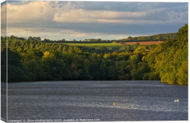 The Autumn Reservoir. Canvas Print by 28sw photography