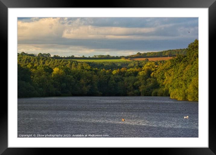 The Autumn Reservoir. Framed Mounted Print by 28sw photography