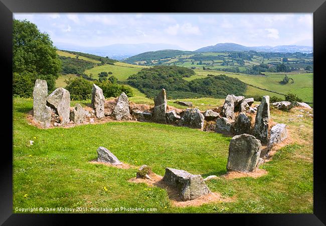 Ballymacdermot Court Cairn, Northern Ireland Framed Print by Jane McIlroy