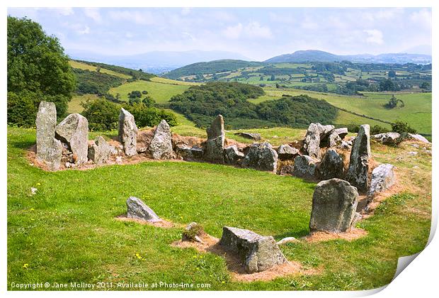 Ballymacdermot Court Cairn, Northern Ireland Print by Jane McIlroy