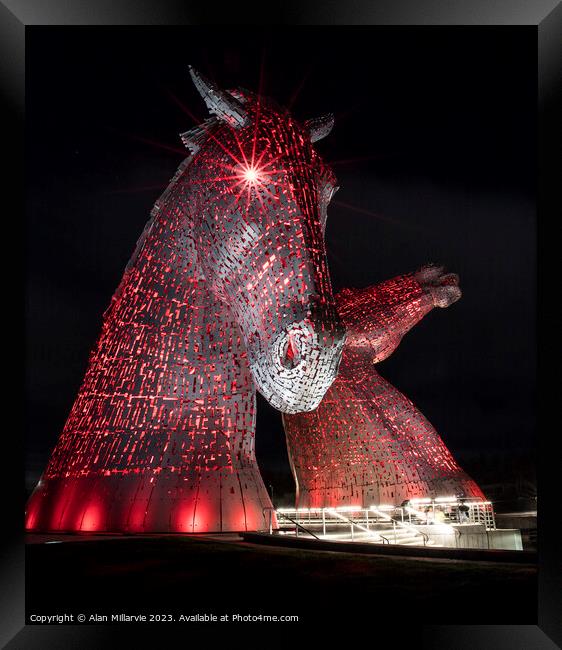 The Kelpies Framed Print by Alan Millarvie