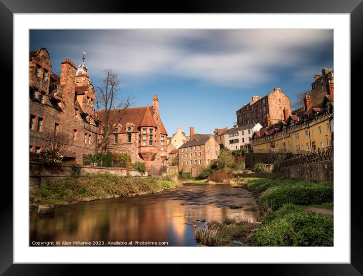 Dean Village Framed Mounted Print by Alan Millarvie