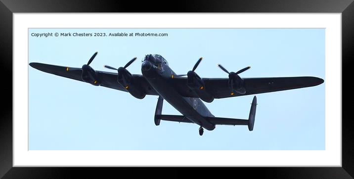  Avro Lancaster  Framed Mounted Print by Mark Chesters