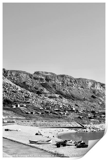 The Gentle Charm of Chesil Beach Print by Carnegie 42