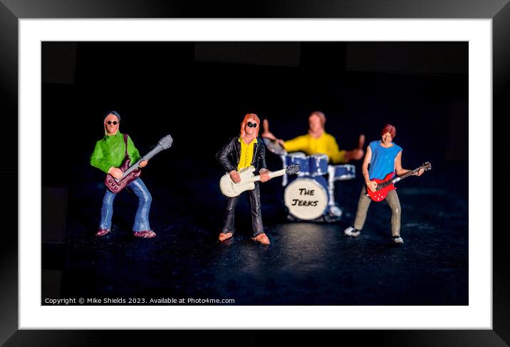 Micro Melodies: Miniature Rock Concert Framed Mounted Print by Mike Shields
