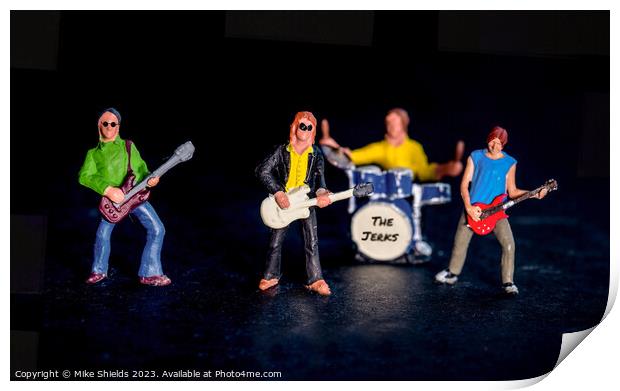 Micro Melodies: Miniature Rock Concert Print by Mike Shields