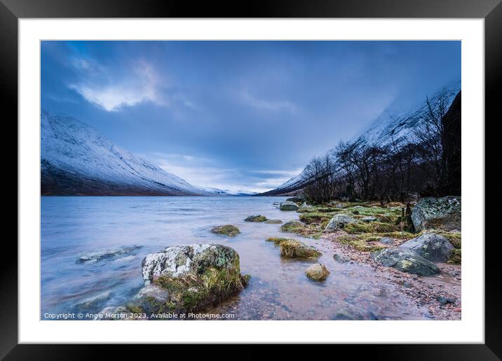 Loch Etive Framed Mounted Print by Angie Morton