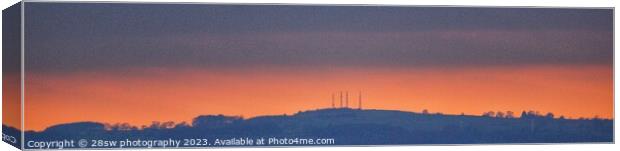 The Alport Glow - (Panorama.) Canvas Print by 28sw photography