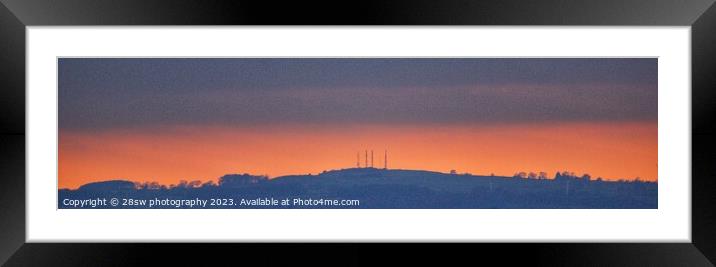 The Alport Glow - (Panorama.) Framed Mounted Print by 28sw photography