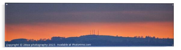 The Alport Glow - (Panorama.) Acrylic by 28sw photography