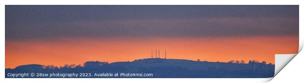 The Alport Glow - (Panorama.) Print by 28sw photography