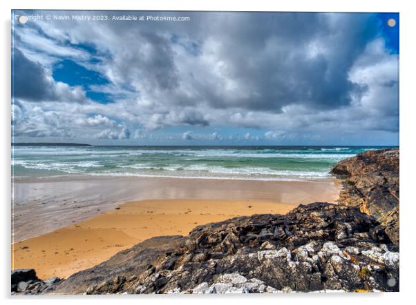 Eoropie Beach, Isle of Lewis Acrylic by Navin Mistry
