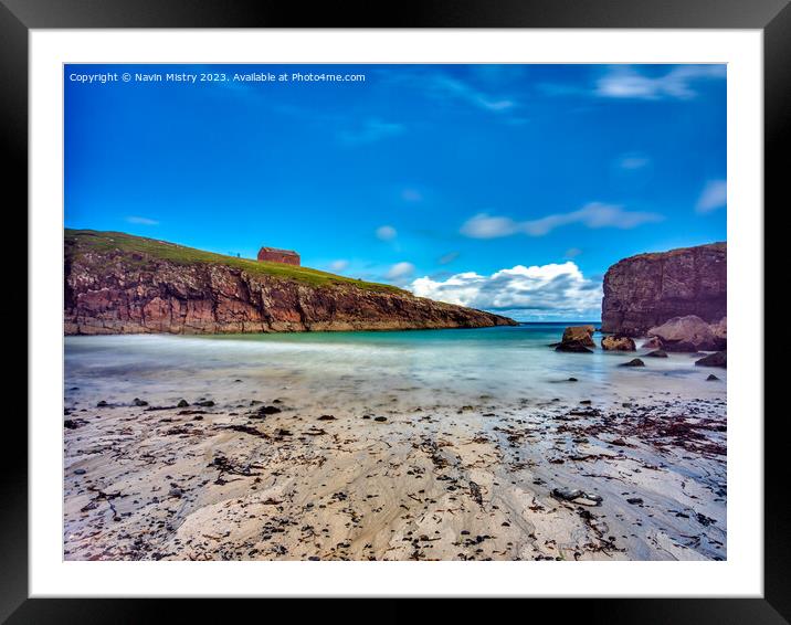 The Beach at Port Stoth    Framed Mounted Print by Navin Mistry