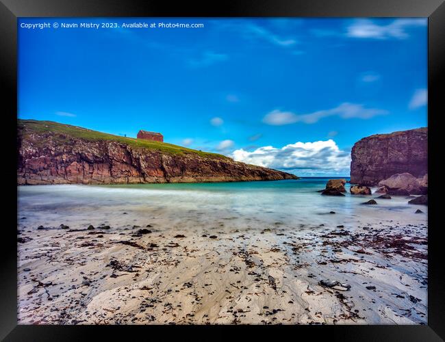 The Beach at Port Stoth    Framed Print by Navin Mistry
