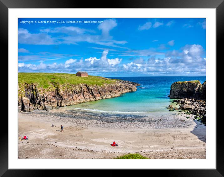 The Beach at Port Stoth   Framed Mounted Print by Navin Mistry