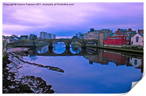 The Auld Brig Print by Valerie Paterson