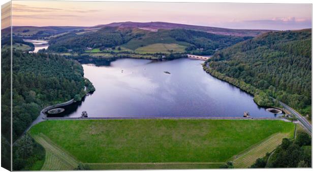 Ladybower Dam Canvas Print by Apollo Aerial Photography