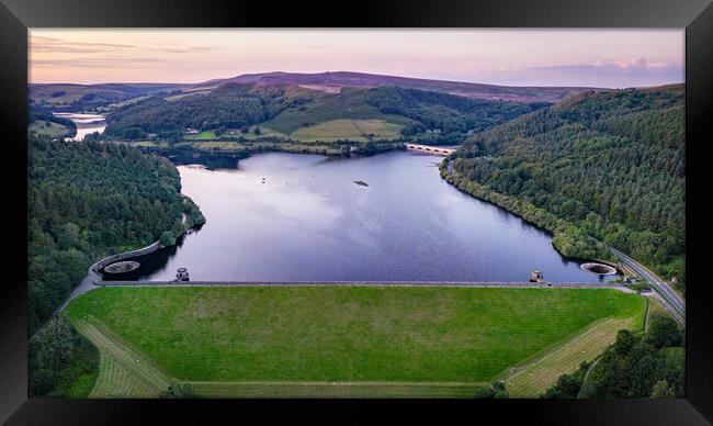 Ladybower Dam Framed Print by Apollo Aerial Photography