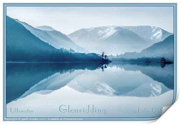 Ullswater Winter Morning Print by geoff shoults