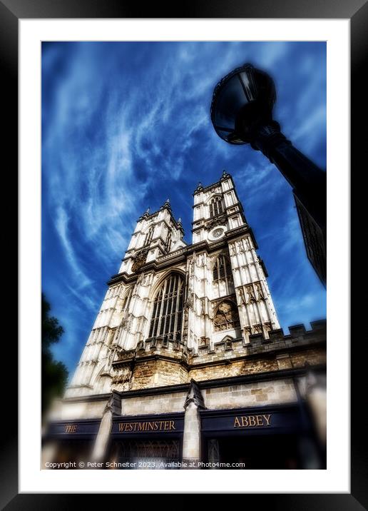 Westminster Abbey, London, UK Framed Mounted Print by Peter Schneiter