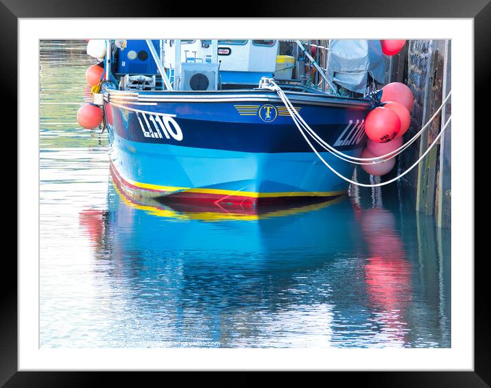 Fishing Boat Reflections Framed Mounted Print by Susie Peek