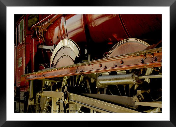 Olton Hall Steam Locomotive Framed Mounted Print by Jasna Buncic