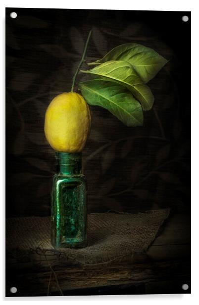 Lemon Squeezy Acrylic by Garry Quinn