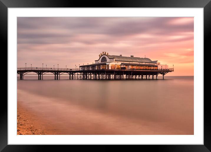Cleethorpes Pier Lincolnshire Sunrise Framed Mounted Print by Tim Hill