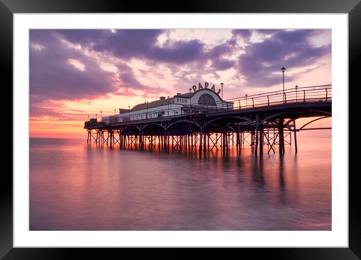 Cleethorpes Pier Sunrise Framed Mounted Print by Tim Hill