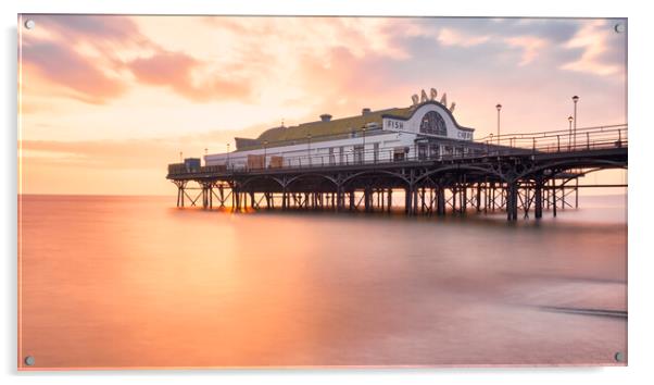 Cleethorpes Pier Sunrise Acrylic by Tim Hill