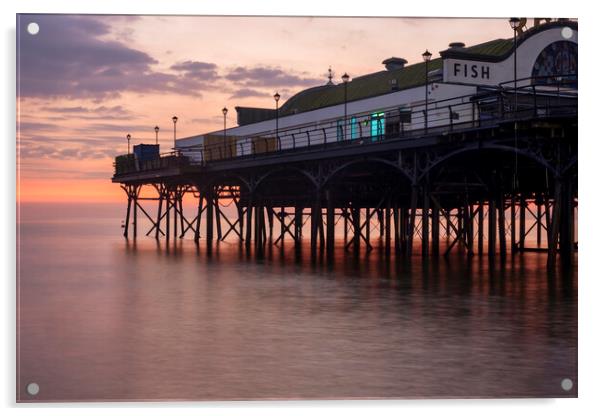 Cleethorpes Pier Lincolnshire Acrylic by Steve Smith