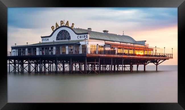 Cleethorpes Pier Lincolnshire Framed Print by Steve Smith