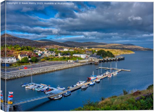 A view of Tarbert, Isle of Harris  Canvas Print by Navin Mistry